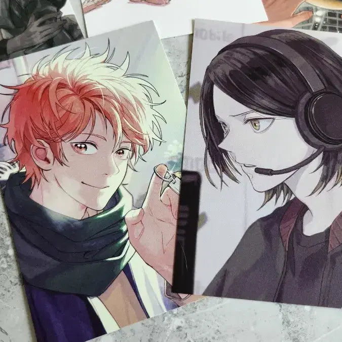 [BUNJANG] Haikyuu!! Kenma Kozume &amp; Shoyo Hinata Postcard Bundle (Unofficial) / 하이큐 비공식 하임 통판 켄마 히나타 엽서 일괄 켄히나