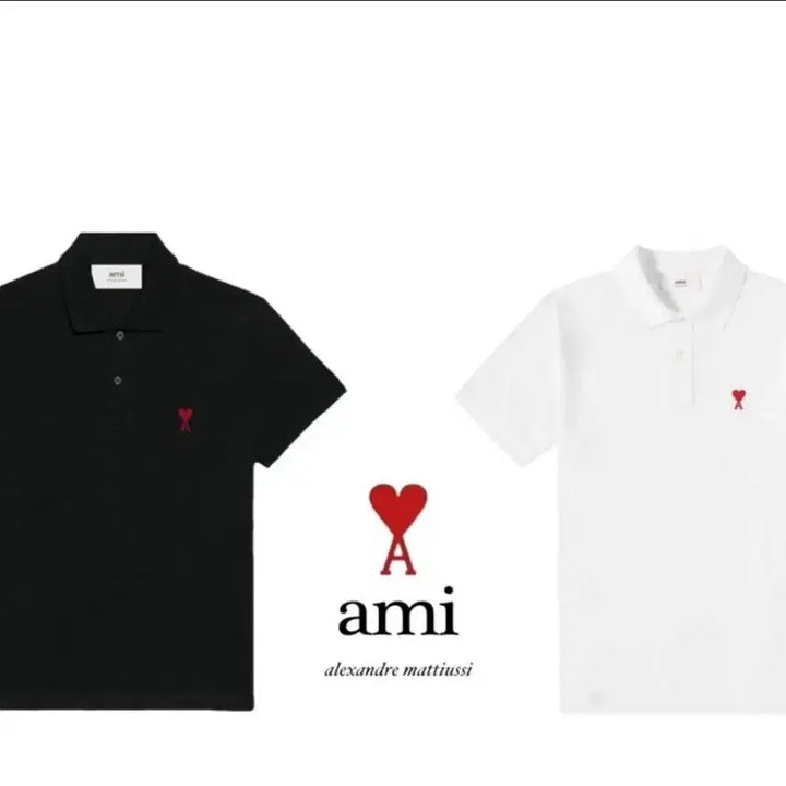 [BUNJANG] AMI Short Sleeve Polo Shirt (Unsealed) / 아미 반팔 카라티 미개봉 새상품