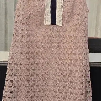 [BUNJANG] Sandro Lace Sheer Dress - Pink, Size 38 / 산드로 원피스 새상품 sandro 새제품 새것 레이스원피스 시스루원피스