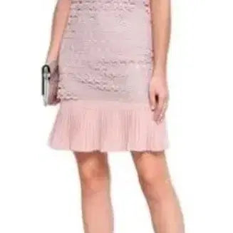 [BUNJANG] Sandro Lace Sheer Dress - Pink, Size 38 / 산드로 원피스 새상품 sandro 새제품 새것 레이스원피스 시스루원피스