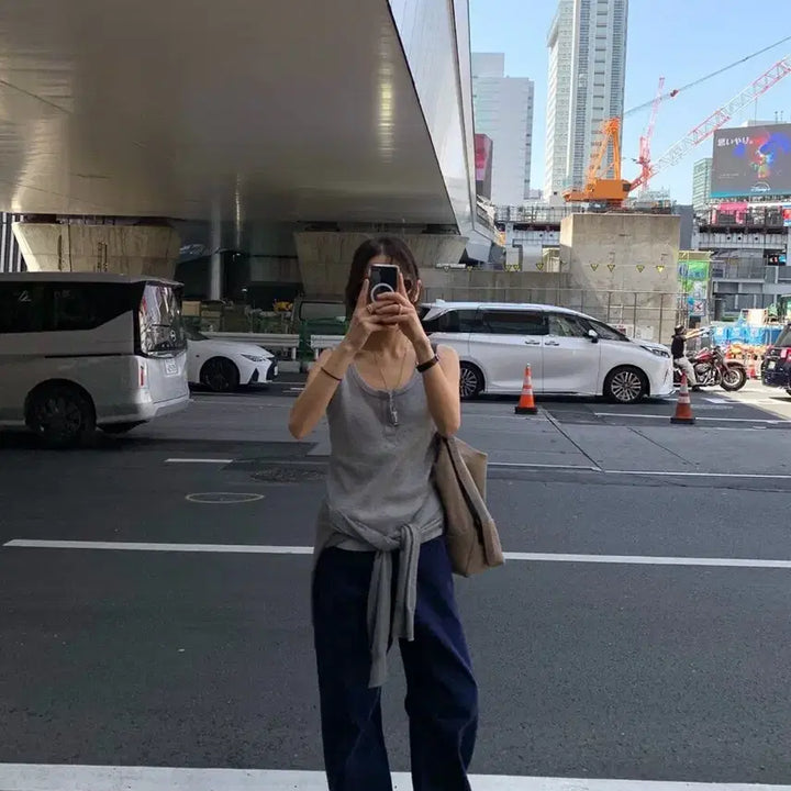 [BUNJANG] Romanticy Size Dyeing Denim Wide Fit Pants Medium / 로맨티사이즈 다잉데님 새상품 미듐