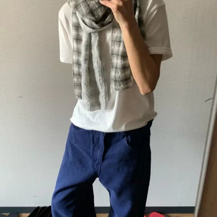 [BUNJANG] Romanticy Size Dyeing Denim Wide Fit Pants Medium / 로맨티사이즈 다잉데님 새상품 미듐