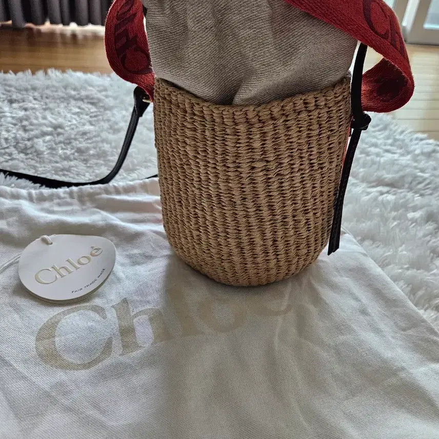 [BUNJANG] Chloé Woody Small Basket Bag Orange / 정품 끌로에 우디 스몰 바스켓 백 오렌지