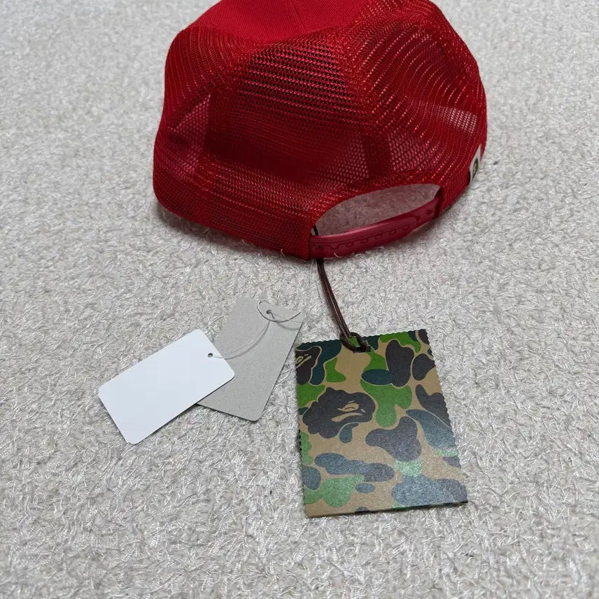[BUNJANG] A Bathing Ape x Saint Michael Red Trucker Cap / [OS] 세인트미카엘 x 베이프 트러커 캡 모자 레드