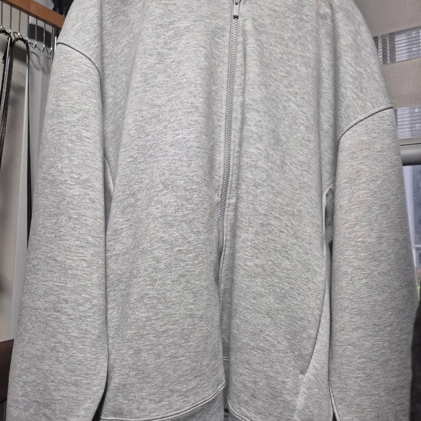 [BUNJANG] Uniqlo Grey C Sweat Full Zip Hoodie / 유니클로 C 스웨트 풀집업 후드 그레이