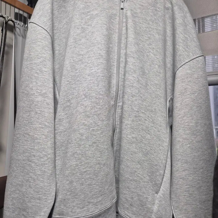 [BUNJANG] Uniqlo Grey C Sweat Full Zip Hoodie / 유니클로 C 스웨트 풀집업 후드 그레이