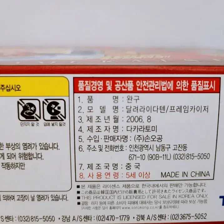 [BUNJANG] Dalyeora Idaten Frame Kaiser Classic Toy / (5월 세일) [고전완구] 달려라 이다텐 프레임카이저