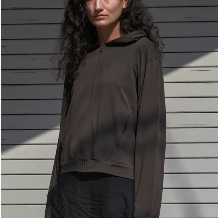 [BUNJANG] MUDDI Lounge Hoodie Zip-up Olive Size 2 / 머듈 라운지 후드집업 올리브 2사이즈