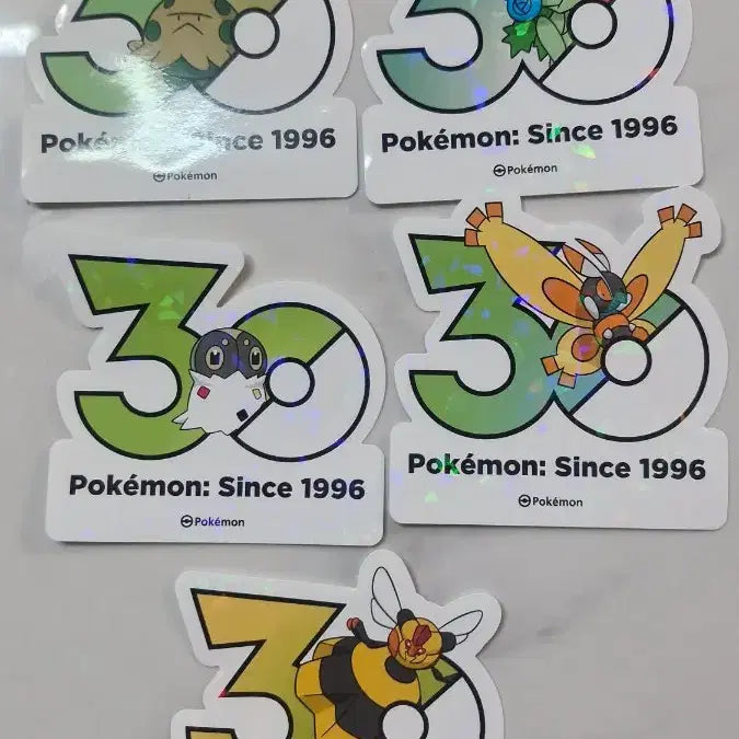[BUNJANG] Pokemon 30th Anniversary Sticker Set (10 Types) / 포켓몬 30주년 기념 스티커 10종 일괄