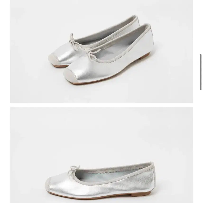 [BUNJANG] Reqins Harmony Argente Flat Shoes Silver / reqins 흐꺙 하모니 아르장 플랫슈즈 실버 (245-250)