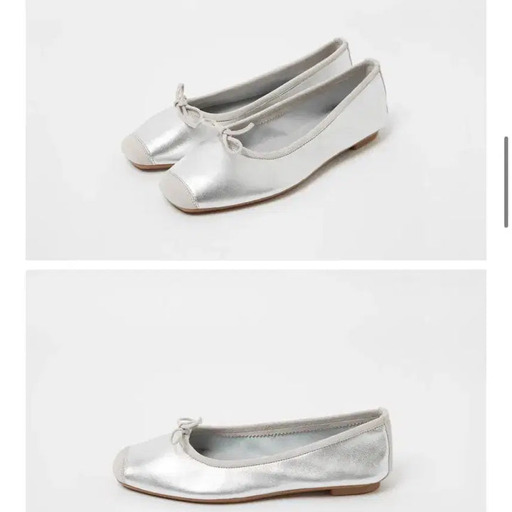 [BUNJANG] Reqins Harmony Argente Flat Shoes Silver / reqins 흐꺙 하모니 아르장 플랫슈즈 실버 (245-250)