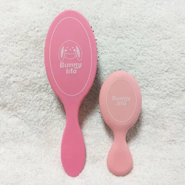 [SOLD OUT] 버니리타 핑크 토끼빗 미니브러쉬 패들브러쉬 2종세트