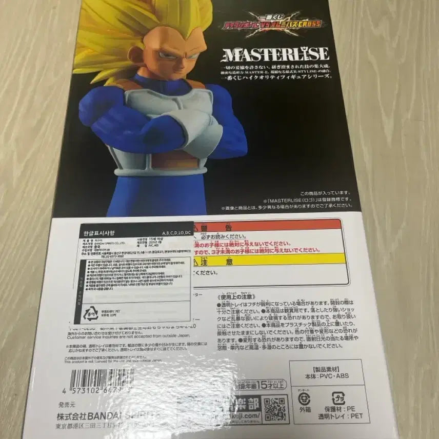 [BUNJANG] Bandai Dragon Ball Super Saiyan 3 Vegeta MASTERLISE Figure / 반다이 드래곤볼 베지터 초사이어인3 MASTERLISE 피규어