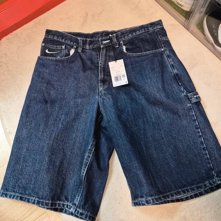 [BUNJANG] Nike x Supreme Denim Indigo Shorts Size 34 / (34)나이키X슈프림 데님 인디고 쇼츠