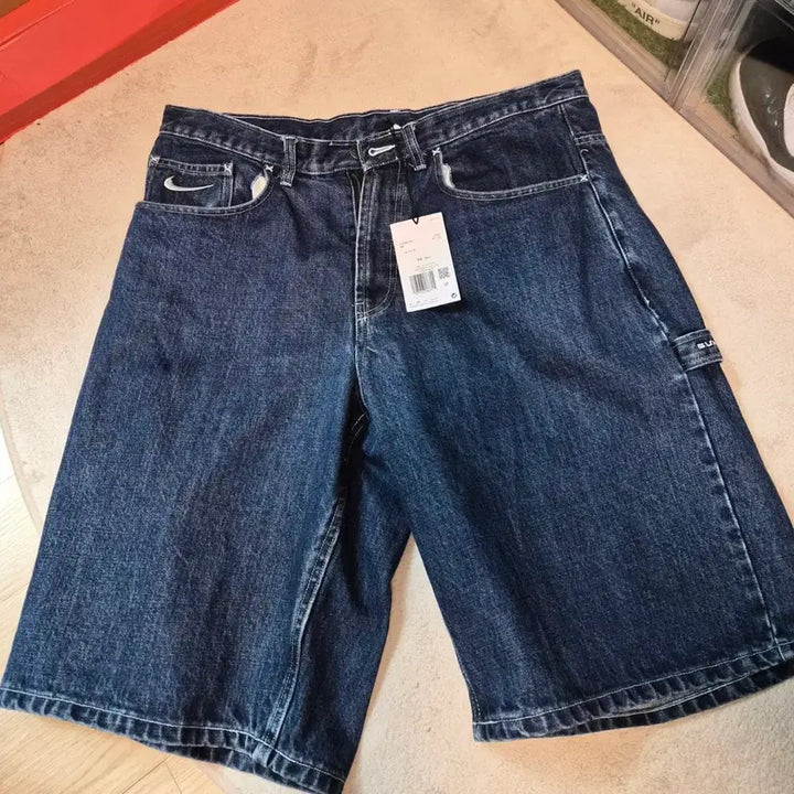 [BUNJANG] Nike x Supreme Denim Indigo Shorts Size 34 / (34)나이키X슈프림 데님 인디고 쇼츠