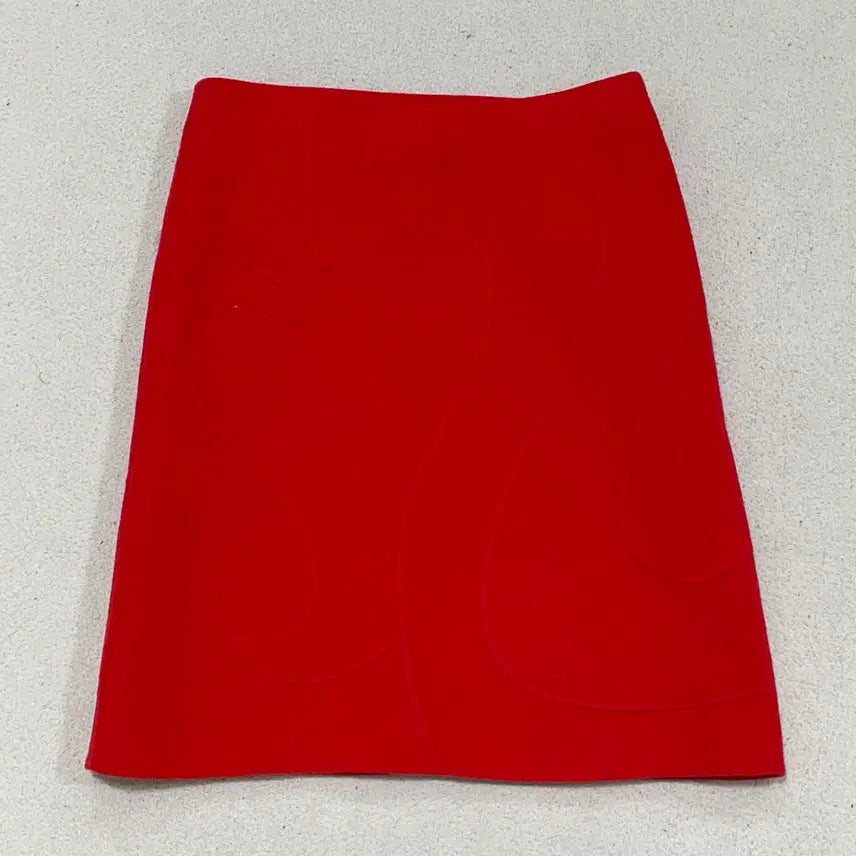 [BUNJANG] 64 Inch Wool Midi Skirt with 3D Pattern / 64 마인 입체 패턴 모직 미디 스커트 0506