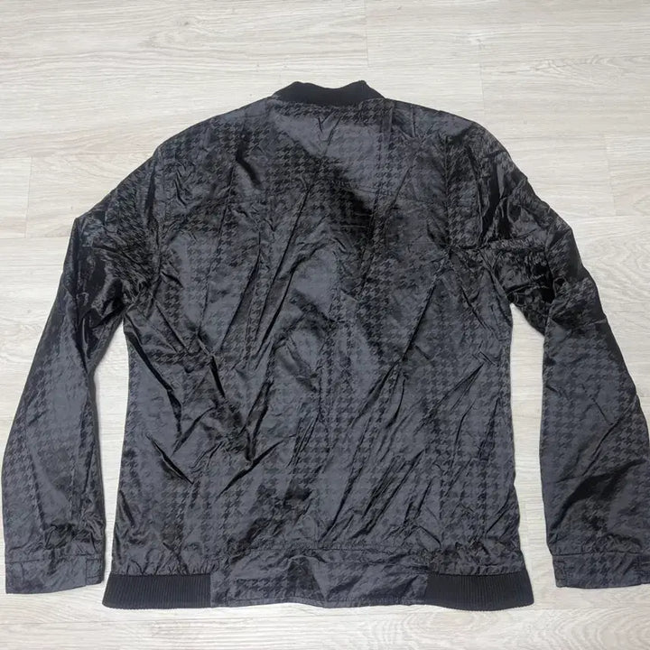 [BUNJANG] Fendi Black Bomber Jacket Houndstooth Pattern Monster Logo Patch 2XL / [2XL] 펜디 블랙 봄버 자켓
