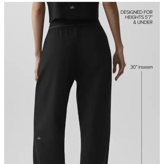 [BUNJANG] Alo Yoga Regular Fit Trousers Black / 알로요가 트라우저팬츠 레귤러핏 공홈구매