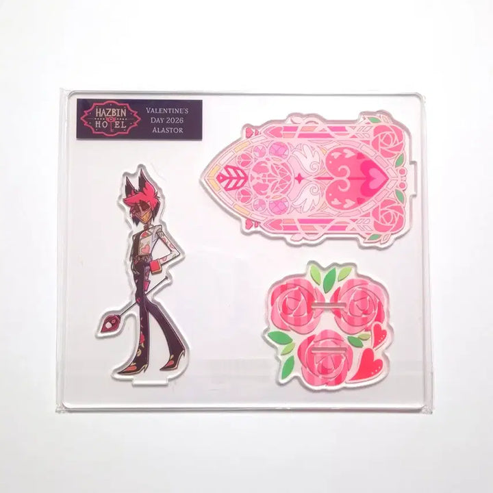 [BUNJANG] Hazbin Hotel Alastor Valentine Acrylic Stand / 해즈빈호텔 알래스터 공식 발렌타인 아크릴 스탠드