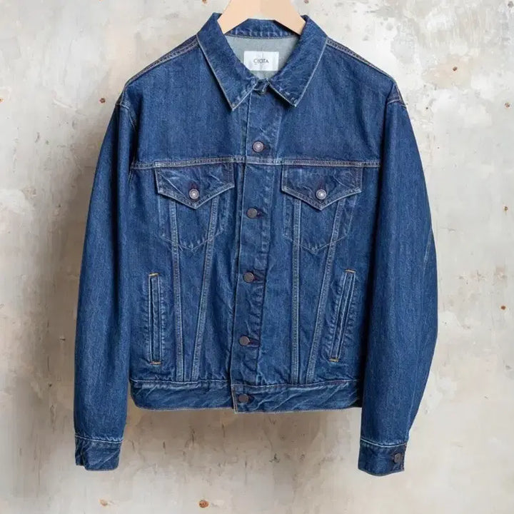 [BUNJANG] CIOTA 4 Pocket Denim Jacket Dark Blue Damage Size 42 / CIOTA(시오타) 4 pocket denim jacket