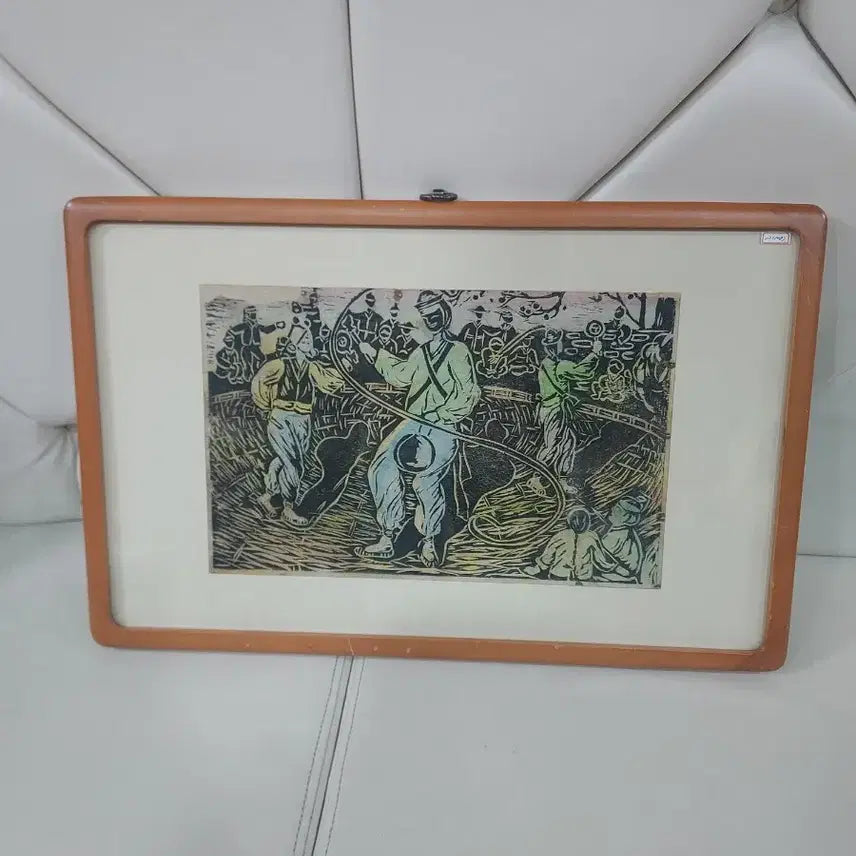 [BUNJANG] Korean Folk Painting Print Framed Art / 한국 민속화 풍속화 판화 액자
