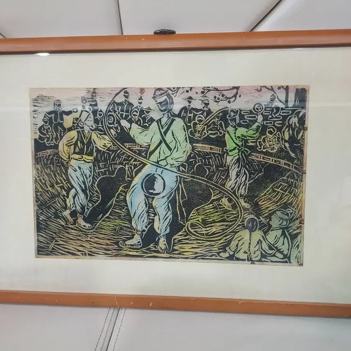 [BUNJANG] Korean Folk Painting Print Framed Art / 한국 민속화 풍속화 판화 액자