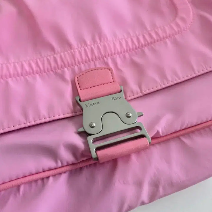 [BUNJANG] Matin Kim Buckle Shoulder Bag Pink Nylon / 마땡킴 버클 숄더백 핑크