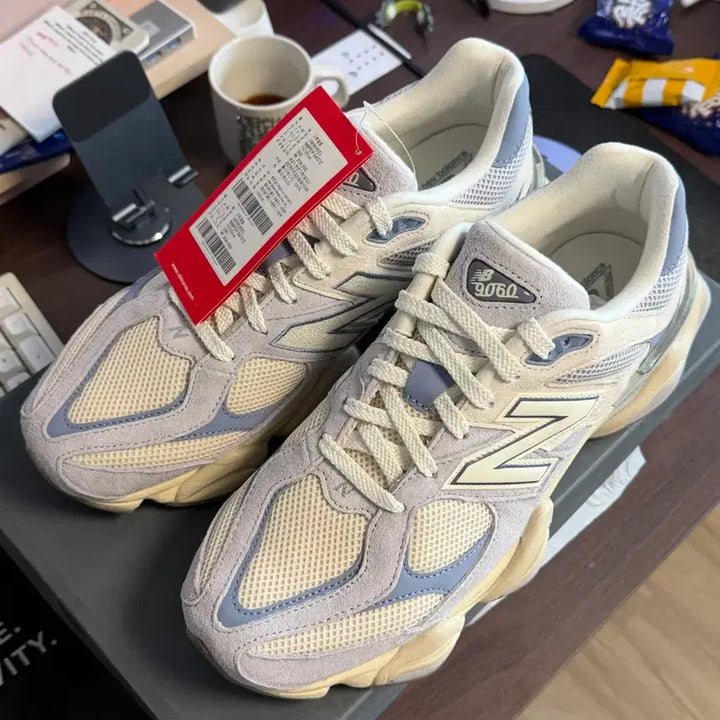 [BUNJANG] New Balance 9060 Pearl Grey Linen Sneakers (Size 290) / 뉴발란스 9060 펄 그레이 리넨 290
