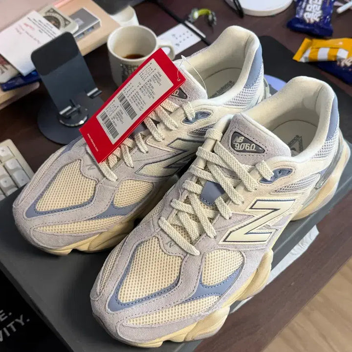 [BUNJANG] New Balance 9060 Pearl Grey Linen Sneakers (Size 290) / 뉴발란스 9060 펄 그레이 리넨 290