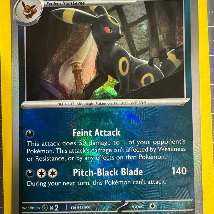 [BUNJANG] Umbreon Master Ball Photocard / 북미 블래키 Umbreon 마스터볼 마볼