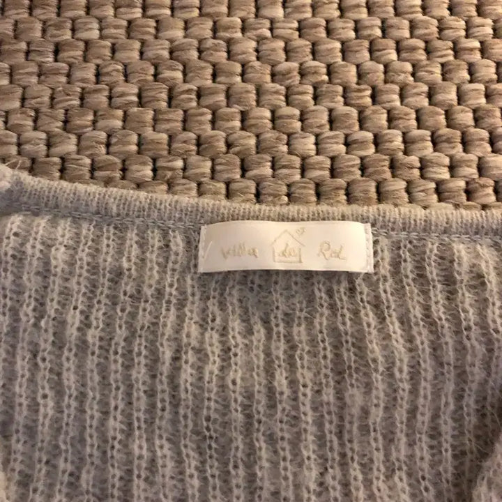 [BUNJANG] RE_L Gray Ribbon Detail Cropped Cardigan / RE_L 리엘 그레이 가디건