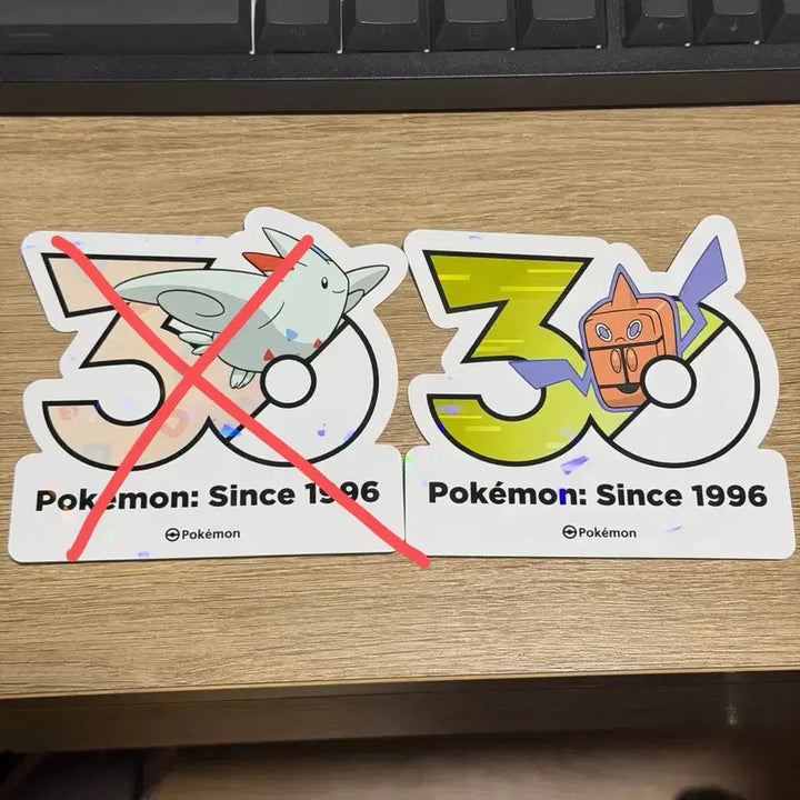 [BUNJANG] Pokemon 30th Anniversary Rotom Logo Sticker / 포켓몬 30주년 로고스티커 로토무