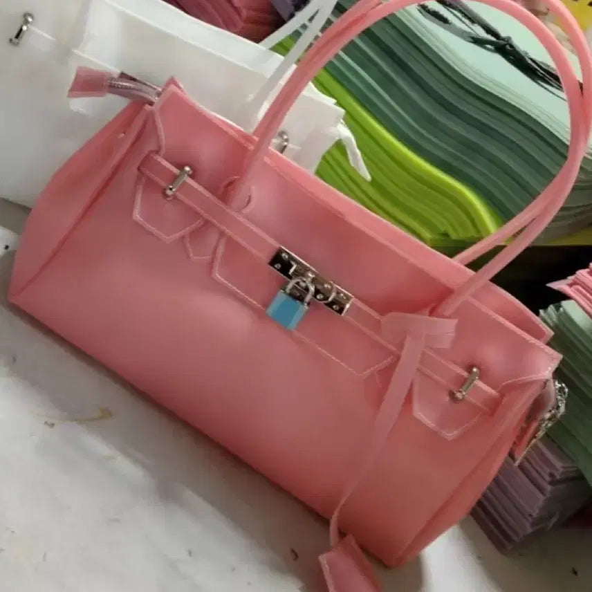 [BUNJANG] Vigarette Bag Coral Pink / [신상]젤리백 젤리버킨백 펄킨백 바로 배송 가능
