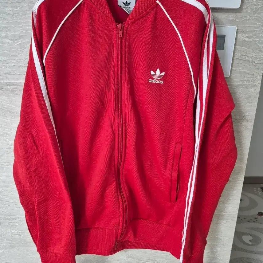 [BUNJANG] Adidas Three Stripes Track Jacket Red XL / 아디다스 삼선 져지 레드 xl 새상품