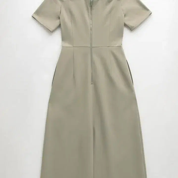 [BUNJANG] Atelier Nain Light Khaki Off-Shoulder Dress / Atelier Nain 라이트 카키 오프숄더 원피스