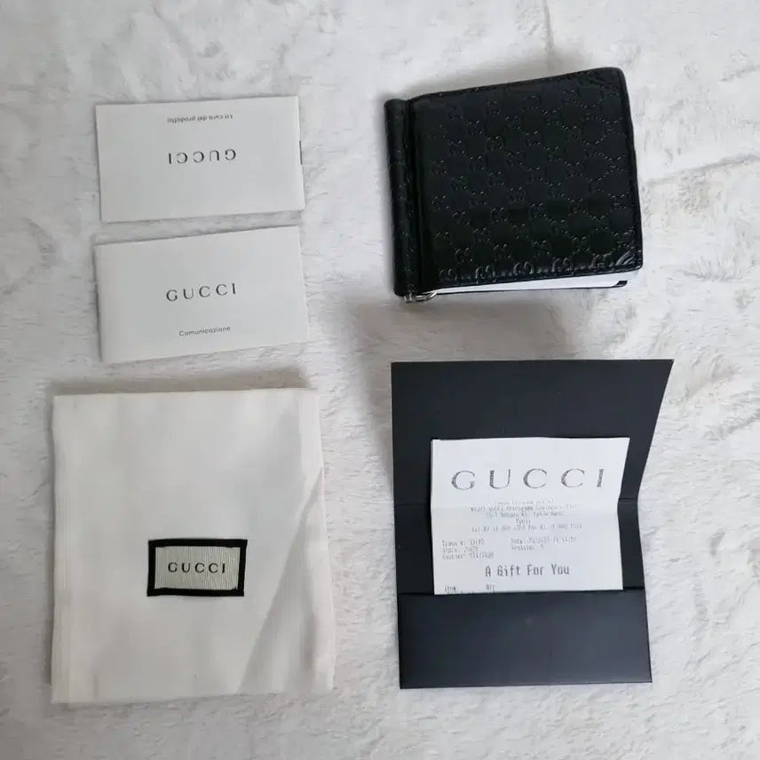 [BUNJANG] Gucci Micro Guccissima Bi-fold Wallet / 구찌 마이크로시마 머니클립 반지갑 (정품)