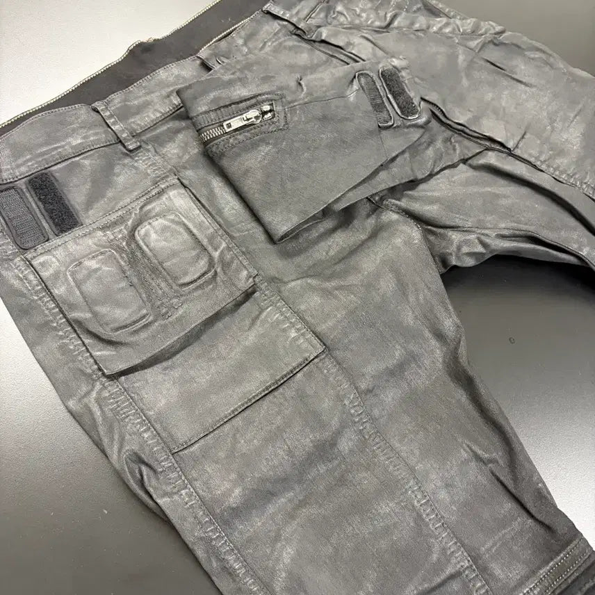 [BUNJANG] Rick Owens Memphis Jeans Wax Coated Front Panel Size 34 / [새상품] 릭오웬스 멤피스진 왁스 코팅 앞가리개 34
