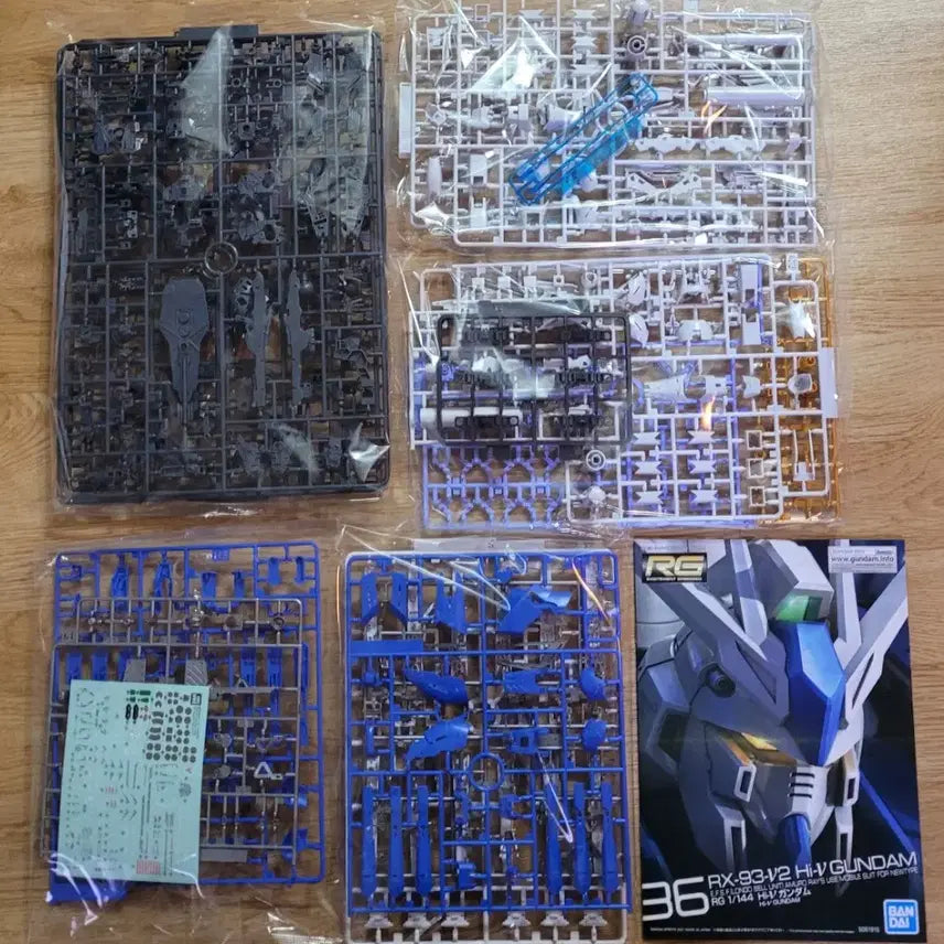 [BUNJANG] Bandai RG Hi-Nu Gundam Hyper Mega Launcher Fin Funnel Set / 반다이 RG 하이뉴 건담+옵션파츠 하이퍼매가런처 핀판넬세트