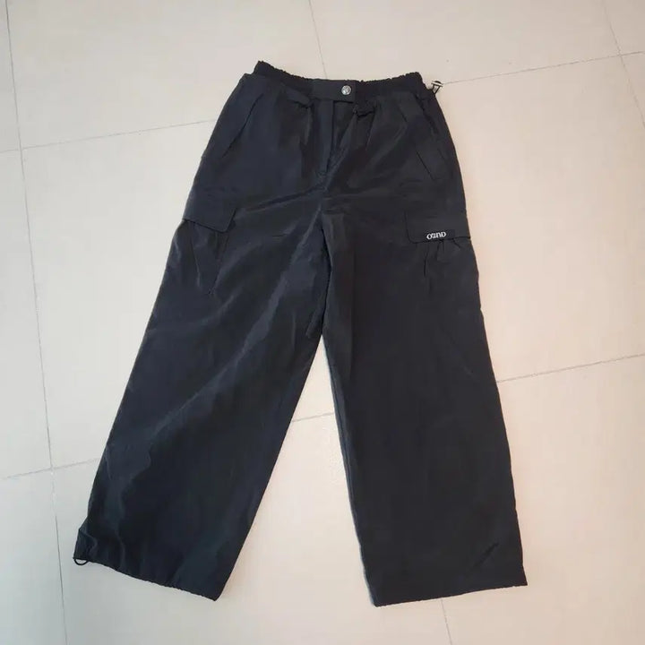 [BUNJANG] Ozsécon Black Wide Cargo Pants Size 67 / 오즈세컨 블랙 와이드 바스락 카고 팬츠 67