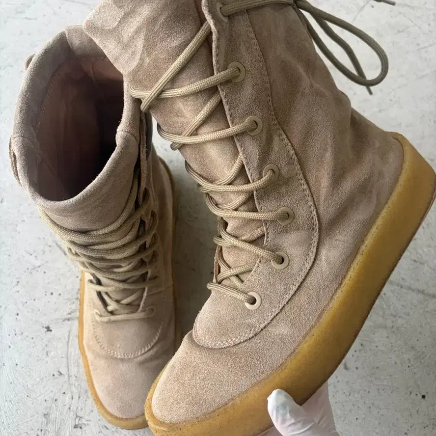 [BUNJANG] Rick Owens Geobasket Crepe Boots / [44] 이지 시즌 2 크레페 부츠