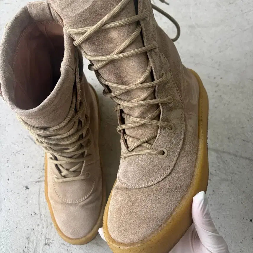 [BUNJANG] Rick Owens Geobasket Crepe Boots / [44] 이지 시즌 2 크레페 부츠