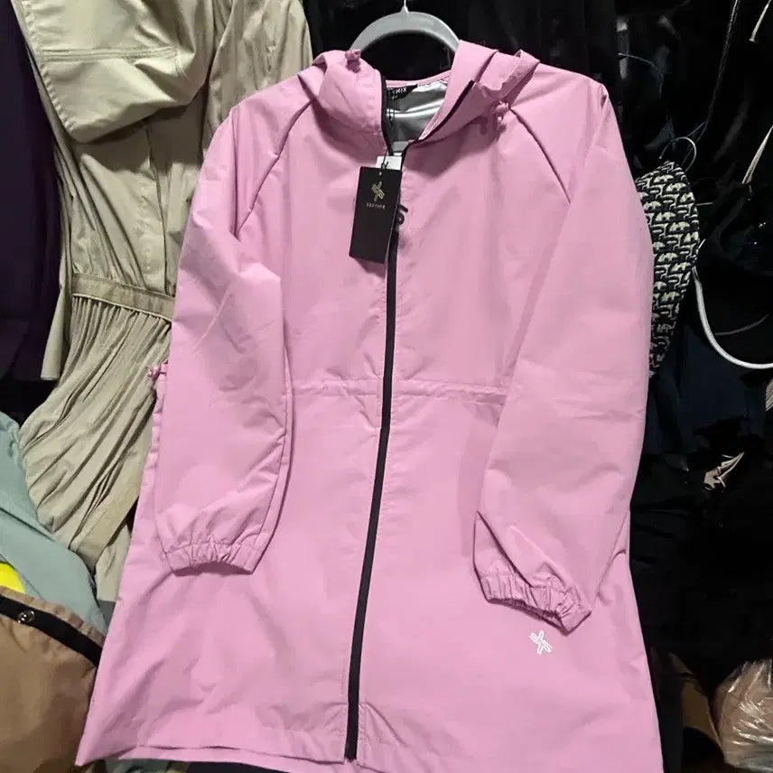[BUNJANG] Xexymix Pink Hooded Windbreaker (Size S-M) / 젝시믹스 핑크 후드 바람막이 S~M 새옷
