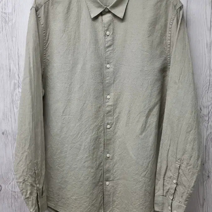 [BUNJANG] ConceptWon Cotton Linen Shirt Grass (Light Green) XL / [미착용 새상품] 컨셉원 코튼리넨 셔츠 그래스(라이트그린) XL