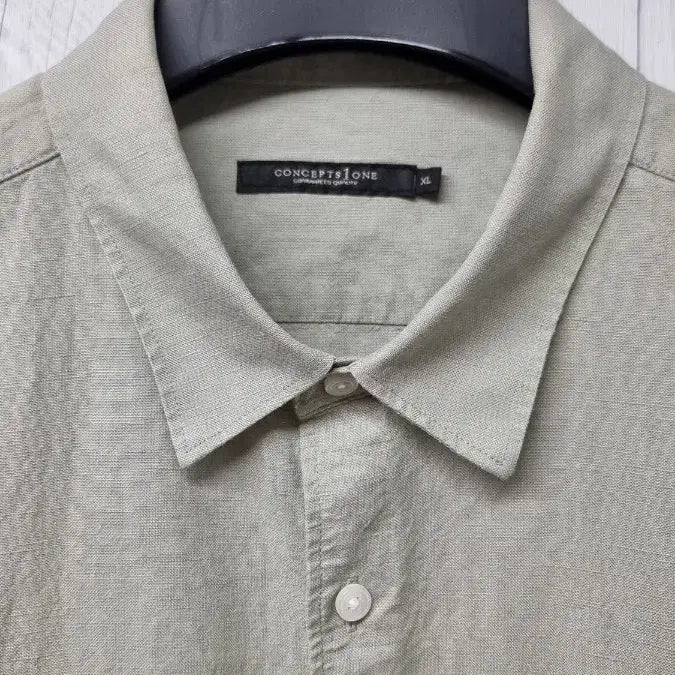[BUNJANG] ConceptWon Cotton Linen Shirt Grass (Light Green) XL / [미착용 새상품] 컨셉원 코튼리넨 셔츠 그래스(라이트그린) XL