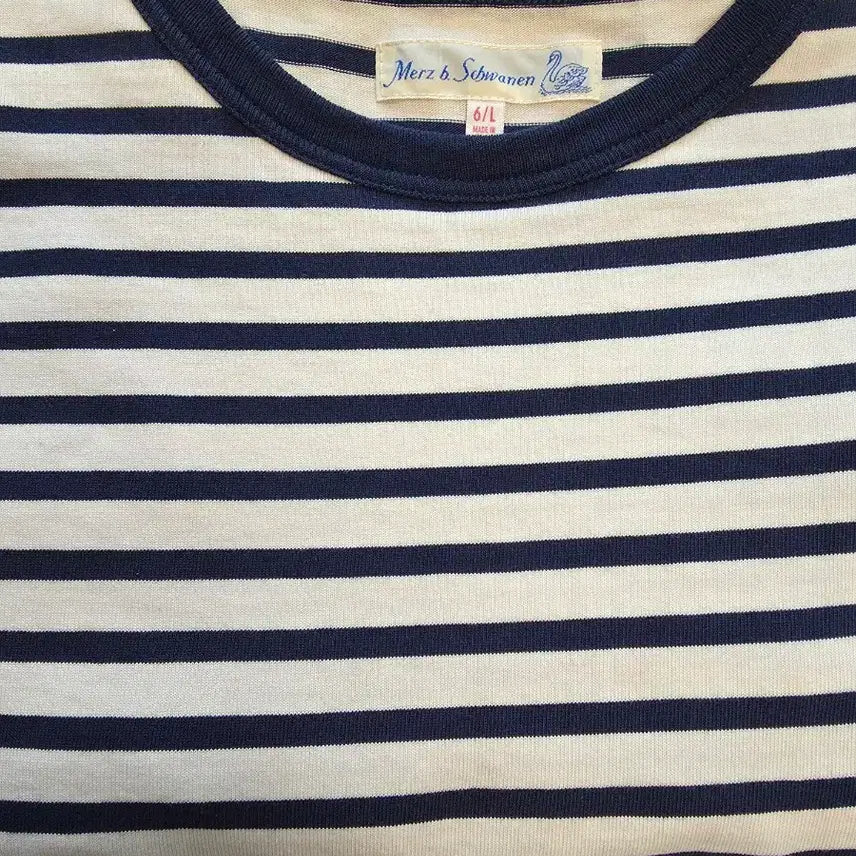 [BUNJANG] Merz b. Schwanen Striped Long Sleeve T-Shirt Size L / [L사이즈] 메르츠비슈바넨 스트라이프 긴팔 티셔츠