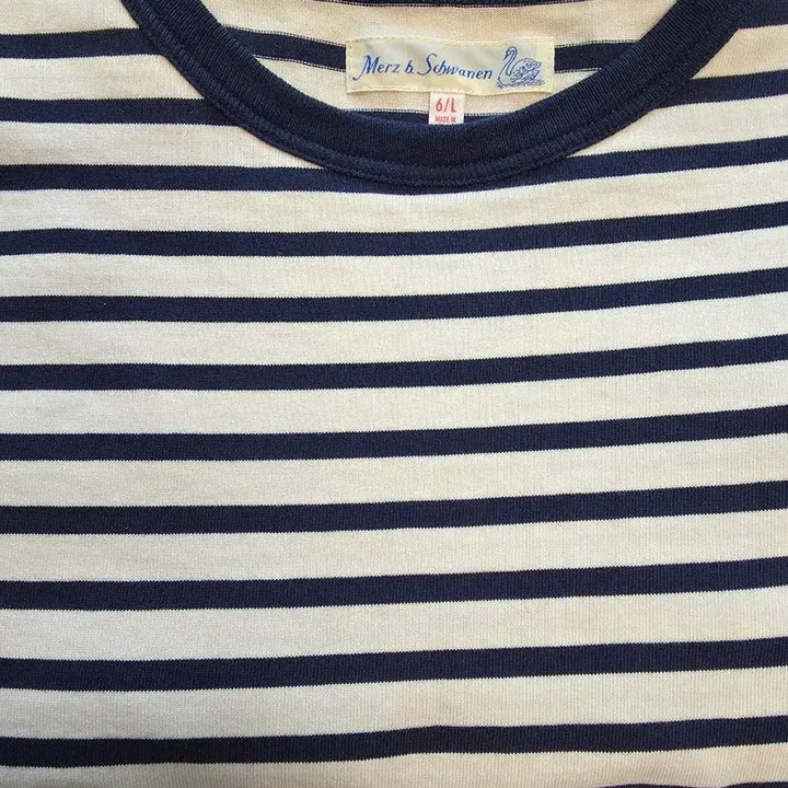 [BUNJANG] Merz b. Schwanen Striped Long Sleeve T-Shirt Size L / [L사이즈] 메르츠비슈바넨 스트라이프 긴팔 티셔츠