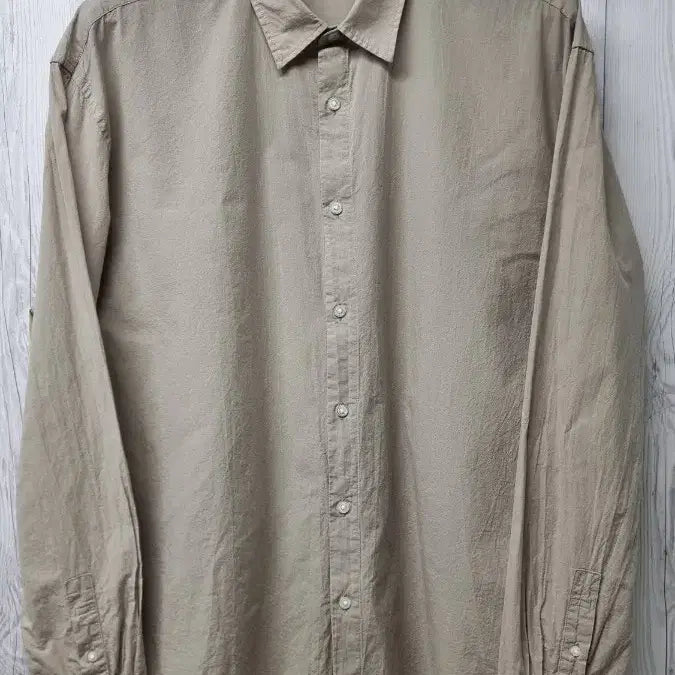 [BUNJANG] Conceptwon Cool Poplin Shirt Khaki XL / [미착용 새상품] 컨셉원 쿨 포플린 셔츠 카키(다크베이지) XL