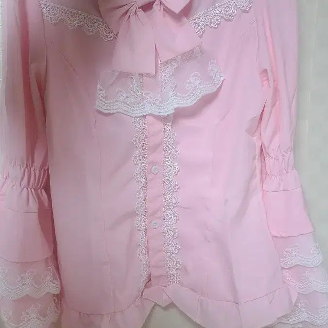 [BUNJANG] Princess Sleeve Shirt + Jumper Skirt Set / 로리타 중브 히메소데 블라우스 (새상품)