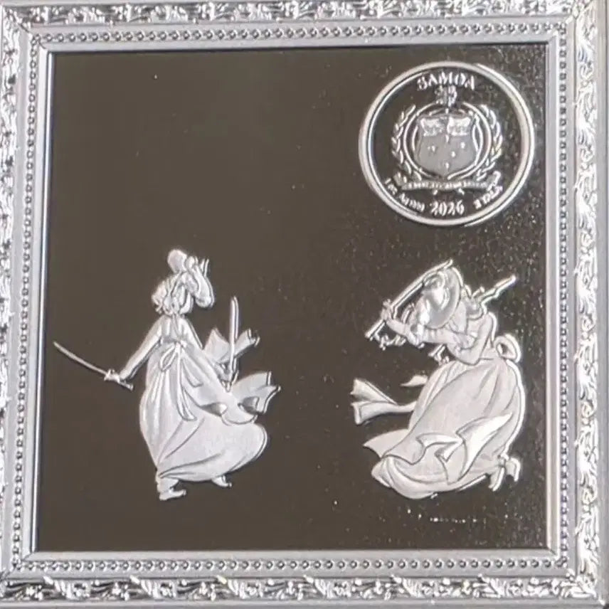 [BUNJANG] 2026 Samoa Shin Yun-bok Twin Sword Dance Color and Monochrome Silver Coins / 2026년 사모아 신윤복 쌍검대무 색채 은화