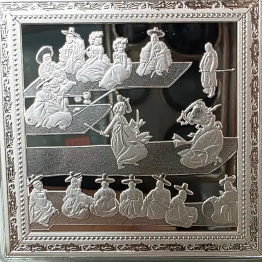 [BUNJANG] 2026 Samoa Shin Yun-bok Twin Sword Dance Color and Monochrome Silver Coins / 2026년 사모아 신윤복 쌍검대무 색채 은화